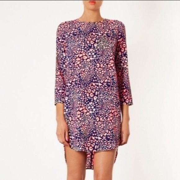 bright animal print dress